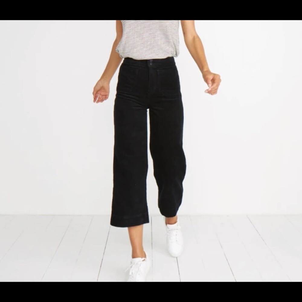 wide leg corduroys, marine layer